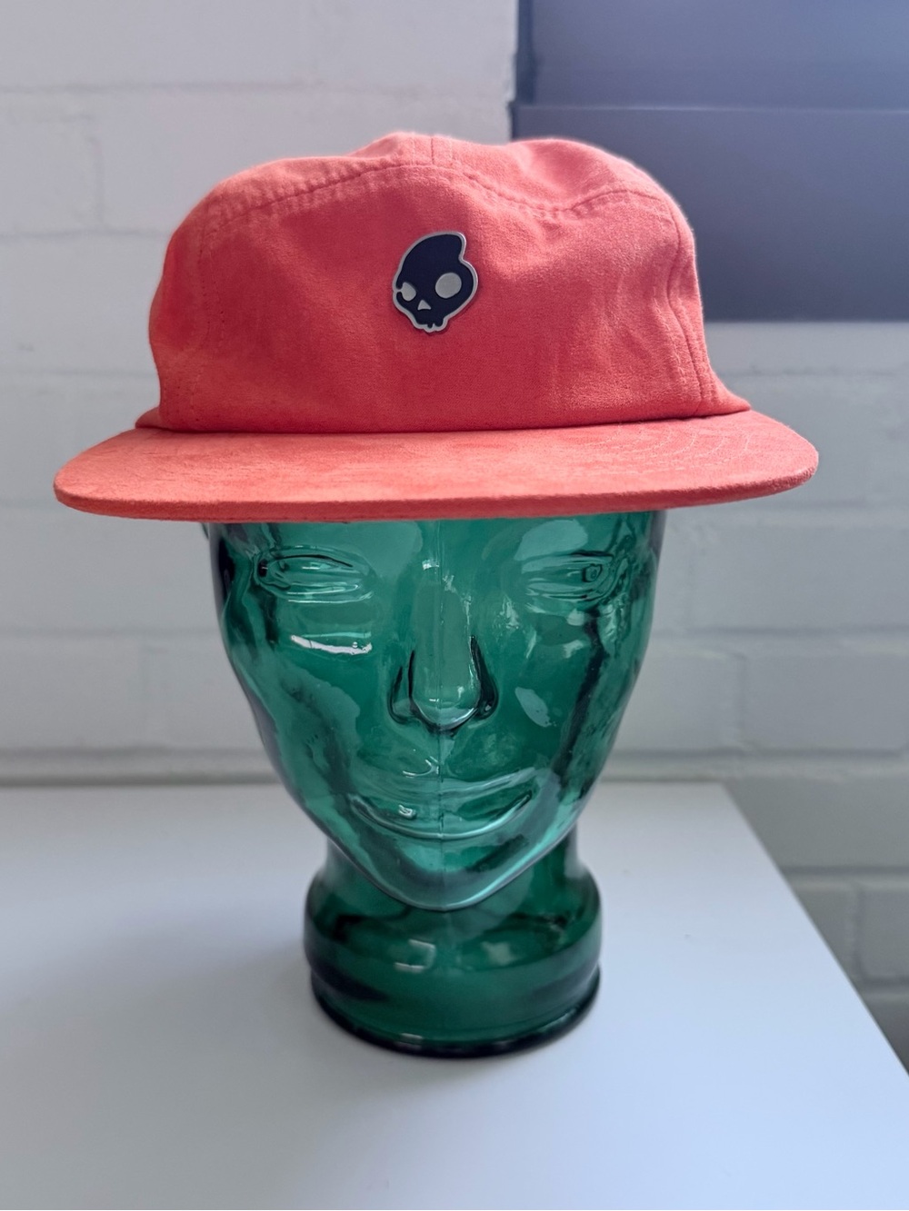 Rare Limited Edition SkullCandy 12 Moods Bold Tangerine 5Panel Hat Suede Orange